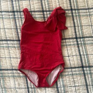 Kids Red One Piece Swimsuit